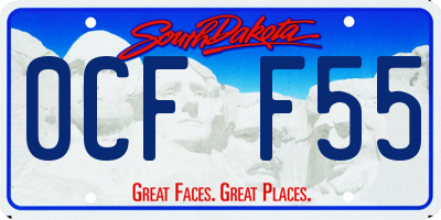 SD license plate 0CFF55
