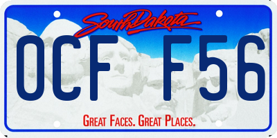 SD license plate 0CFF56