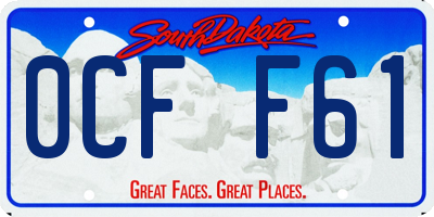 SD license plate 0CFF61