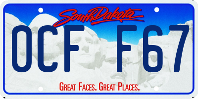 SD license plate 0CFF67