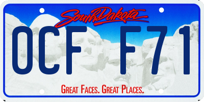 SD license plate 0CFF71