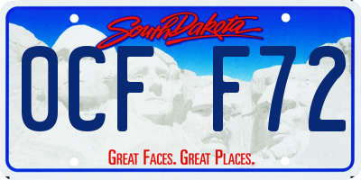 SD license plate 0CFF72