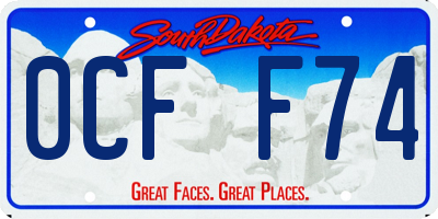 SD license plate 0CFF74