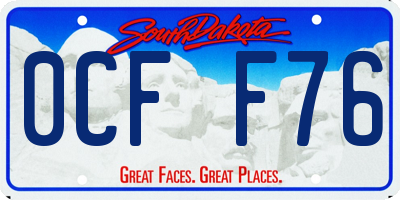 SD license plate 0CFF76
