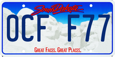 SD license plate 0CFF77