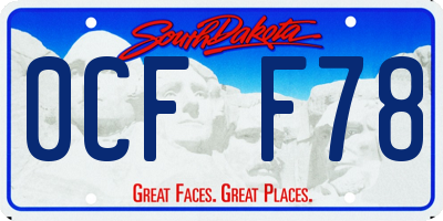 SD license plate 0CFF78