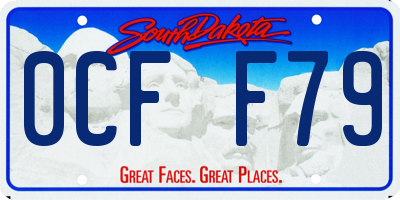 SD license plate 0CFF79