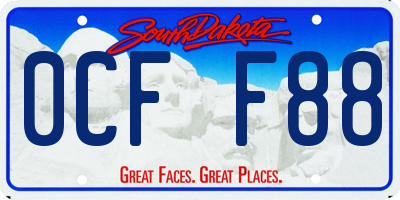 SD license plate 0CFF88