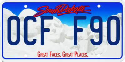 SD license plate 0CFF90