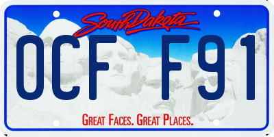 SD license plate 0CFF91