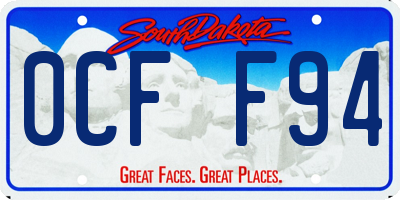 SD license plate 0CFF94