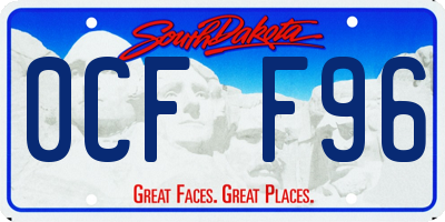 SD license plate 0CFF96