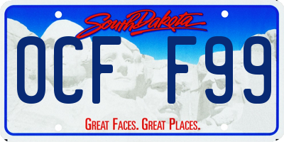 SD license plate 0CFF99