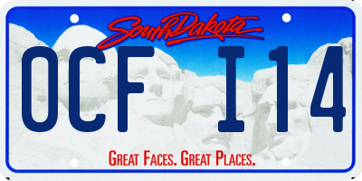 SD license plate 0CFI14