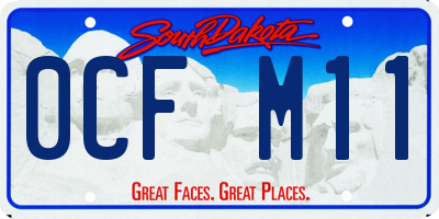 SD license plate 0CFM11