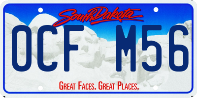 SD license plate 0CFM56