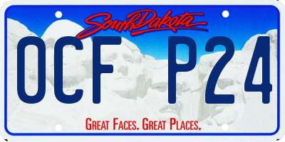 SD license plate 0CFP24