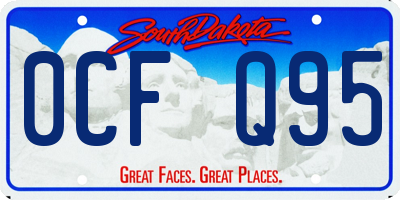 SD license plate 0CFQ95
