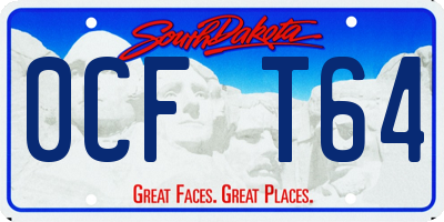 SD license plate 0CFT64