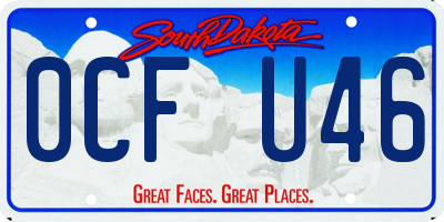 SD license plate 0CFU46