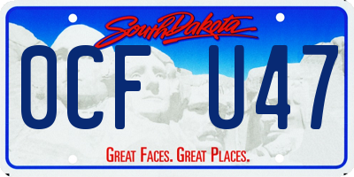SD license plate 0CFU47