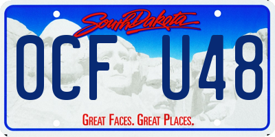 SD license plate 0CFU48
