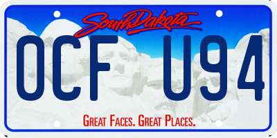 SD license plate 0CFU94