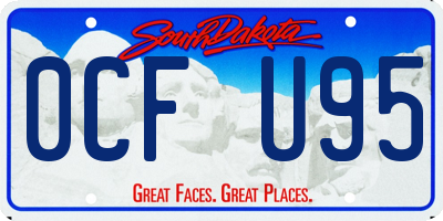 SD license plate 0CFU95