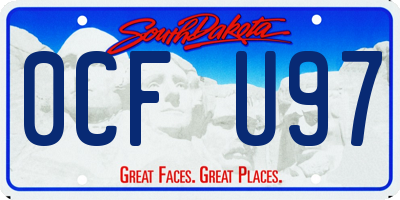 SD license plate 0CFU97
