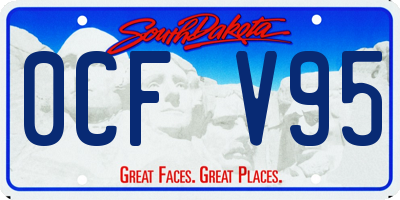 SD license plate 0CFV95