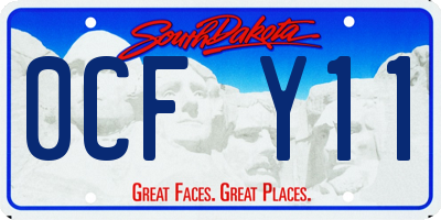 SD license plate 0CFY11