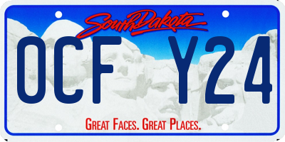 SD license plate 0CFY24