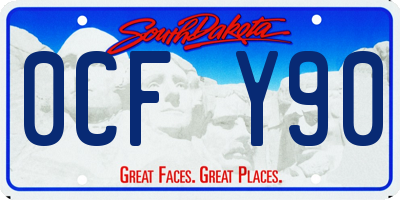 SD license plate 0CFY90
