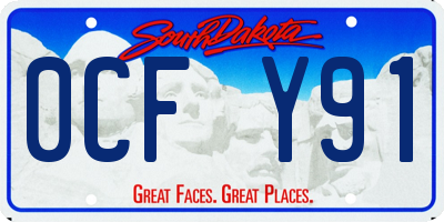 SD license plate 0CFY91