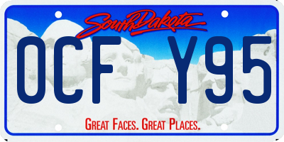 SD license plate 0CFY95