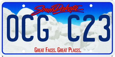 SD license plate 0CGC23