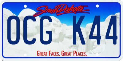SD license plate 0CGK44