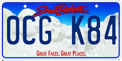 SD license plate 0CGK84