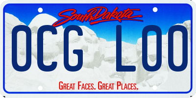 SD license plate 0CGL00