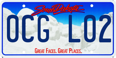 SD license plate 0CGL02