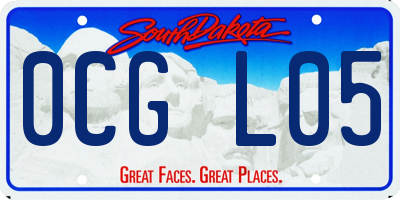 SD license plate 0CGL05