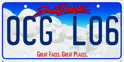 SD license plate 0CGL06