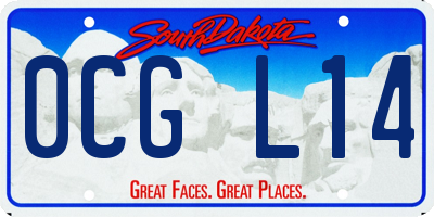 SD license plate 0CGL14