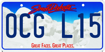 SD license plate 0CGL15