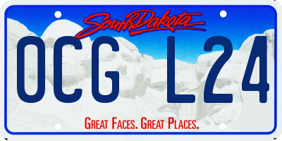 SD license plate 0CGL24
