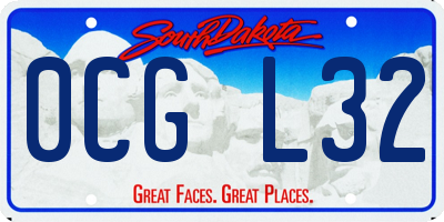 SD license plate 0CGL32