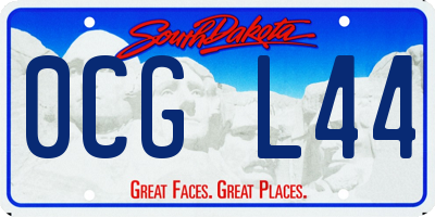 SD license plate 0CGL44