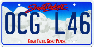 SD license plate 0CGL46
