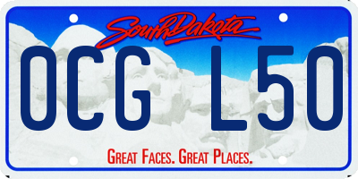 SD license plate 0CGL50