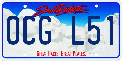 SD license plate 0CGL51